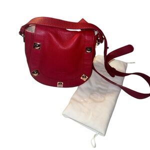 See by Chloe Sadie leather mini cross body bag EUC in Red